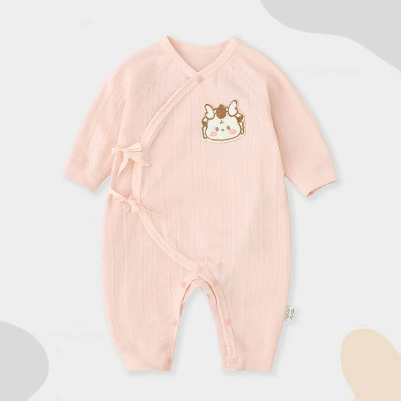 （胖米定制）新生儿四季无骨蝴蝶衣连体衣