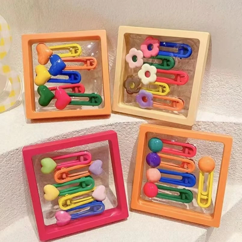 韩版可爱糖果发夹多巴胺卡通动漫发夹可爱刘海夹边夹