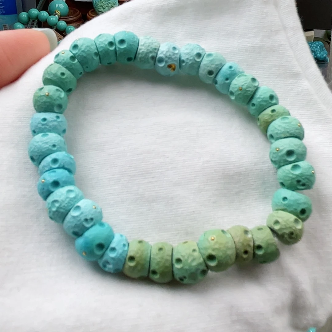 绿松石珠宝半成品未镶嵌