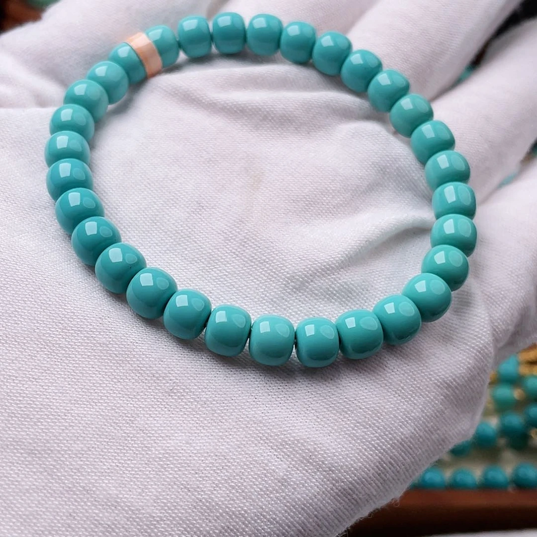 绿松石珠宝半成品未镶嵌雪***