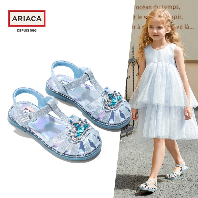 ARIACA艾芮苏儿童凉鞋女童公主鞋时尚夏季新款小女孩软底镂空童鞋
