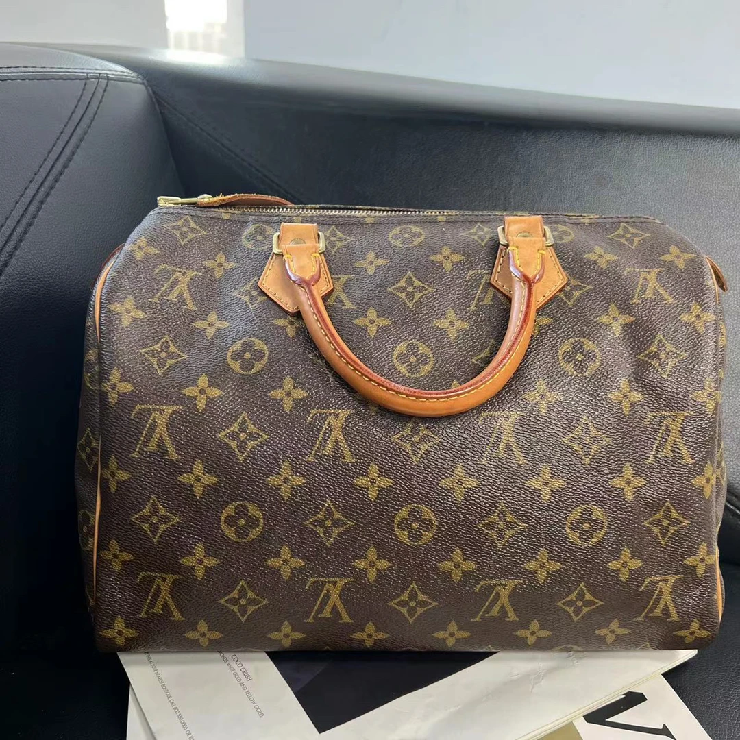 95新 LouisVuitton/路易威登 捐金沉珠/speedy30/手提款