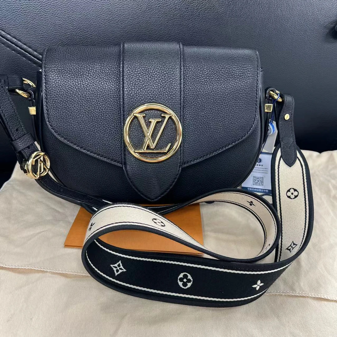 95新 LouisVuitton/路易威登 捐金沉珠/路易威登/LV/黑色pont9