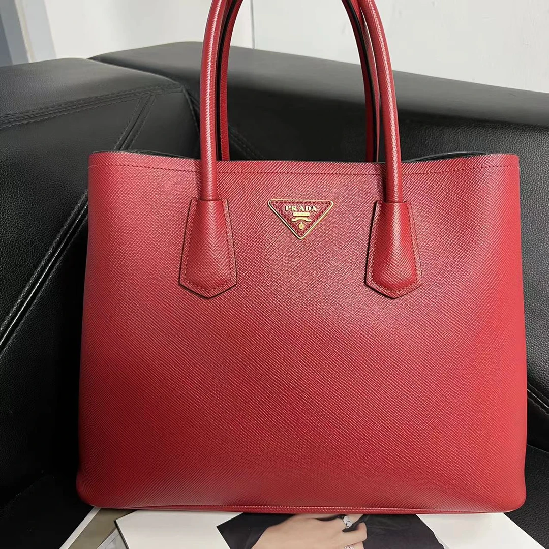 95新 Prada/普拉达 捐金沉珠/Prada/普拉达/红色double