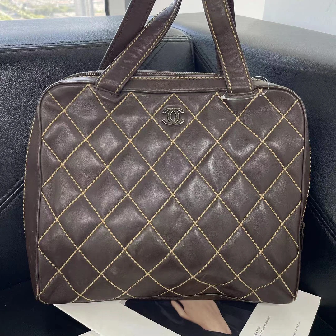 95新 Chanel/香奈儿 捐金沉珠/Chanel/香奈儿/外缝线手提包