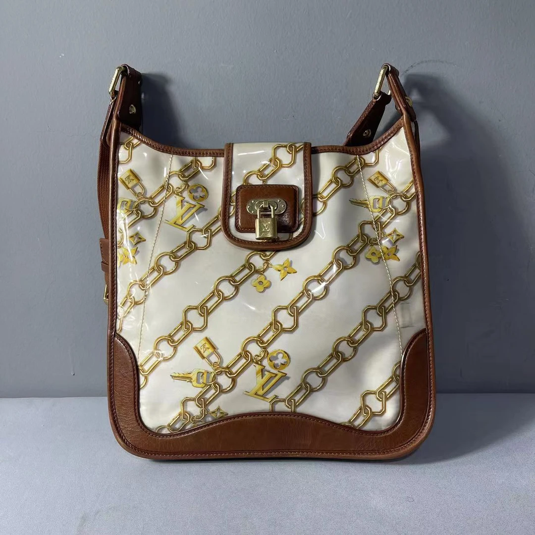 95新 LouisVuitton/路易威登 捐金沉珠/LV/伊芙琳单肩包