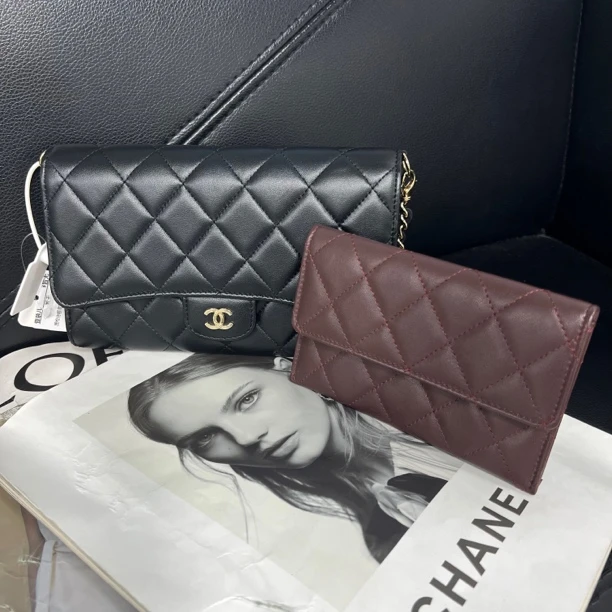 95新 Chanel/香奈儿 捐金沉珠/香奈儿/Chanel/二合一woc/单肩包