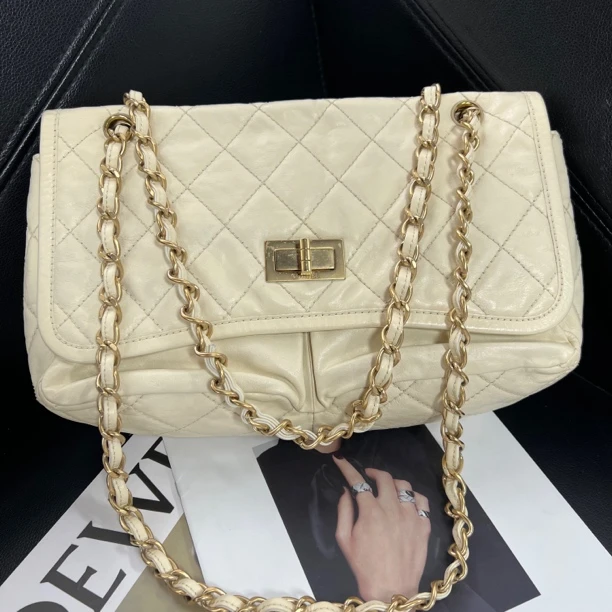 95新 Chanel/香奈儿 捐金沉珠/香奈儿/Chanel/2.55扣单肩包