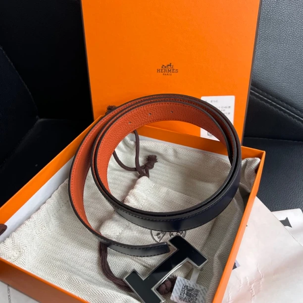 95新 Hermes/爱马仕 捐金沉珠/腰带/100码/X刻