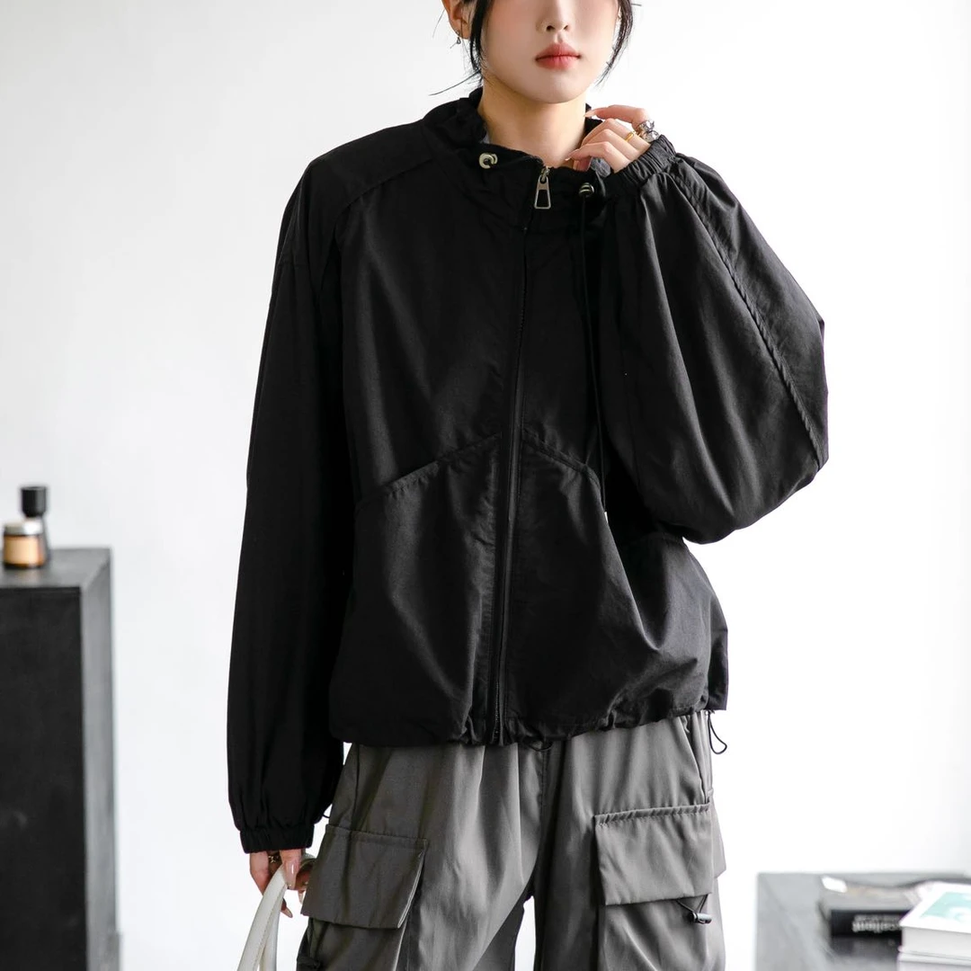 【吴姐定制】8895 秋冬休闲简约春秋韩版风衣外套