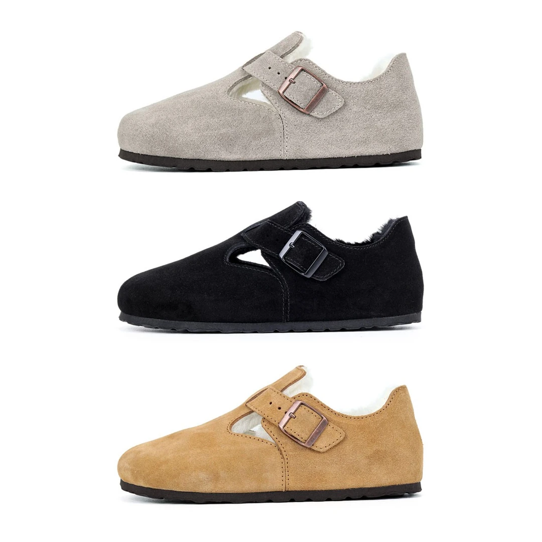 （提前双十一福利）尖尖货 毛里时尚加绒休闲勃肯鞋 女鞋