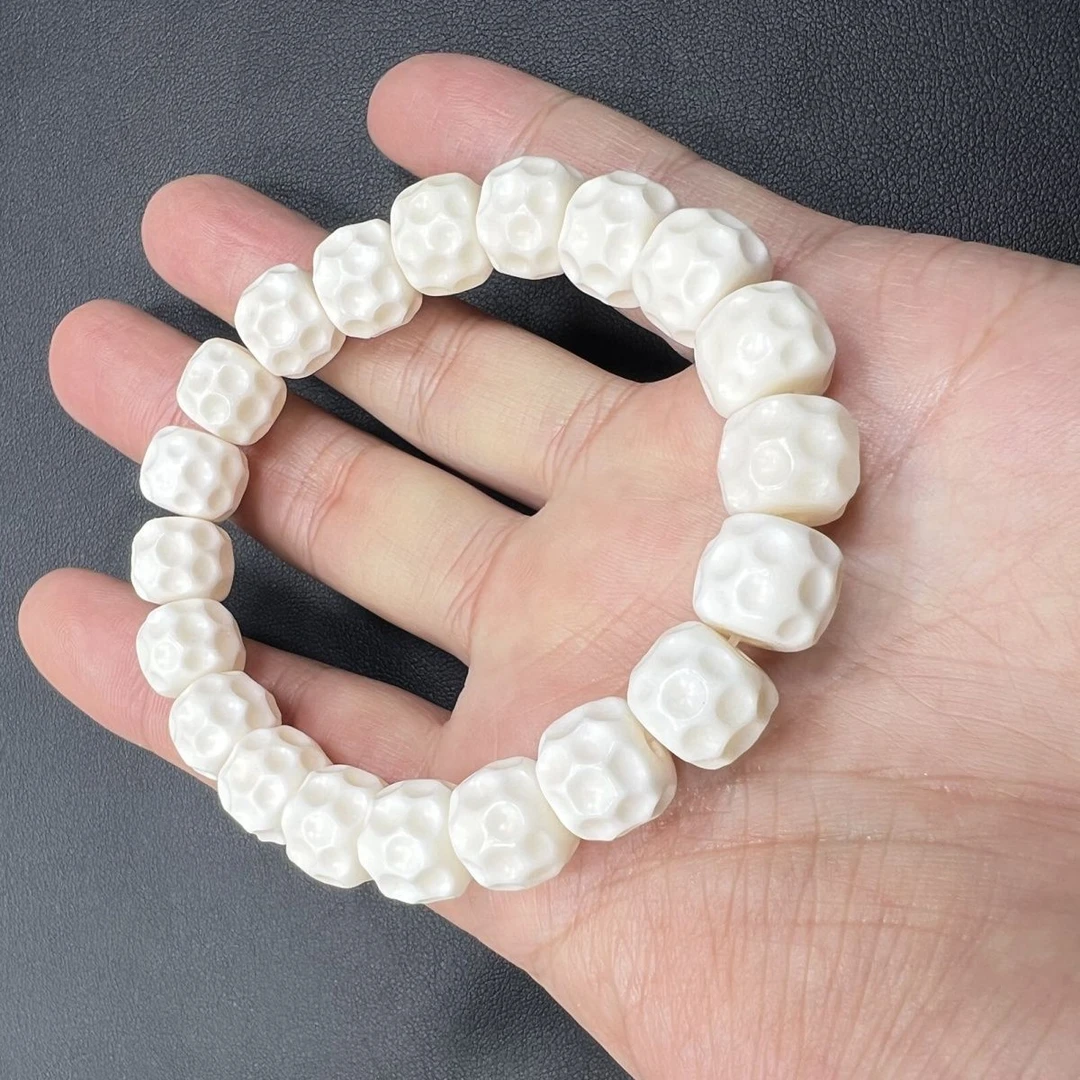 鹿骨雕刻无相1.2规格手串