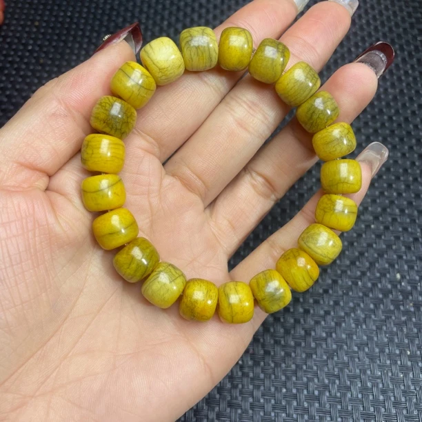 西藏牦牛骨做旧1.2规格手串