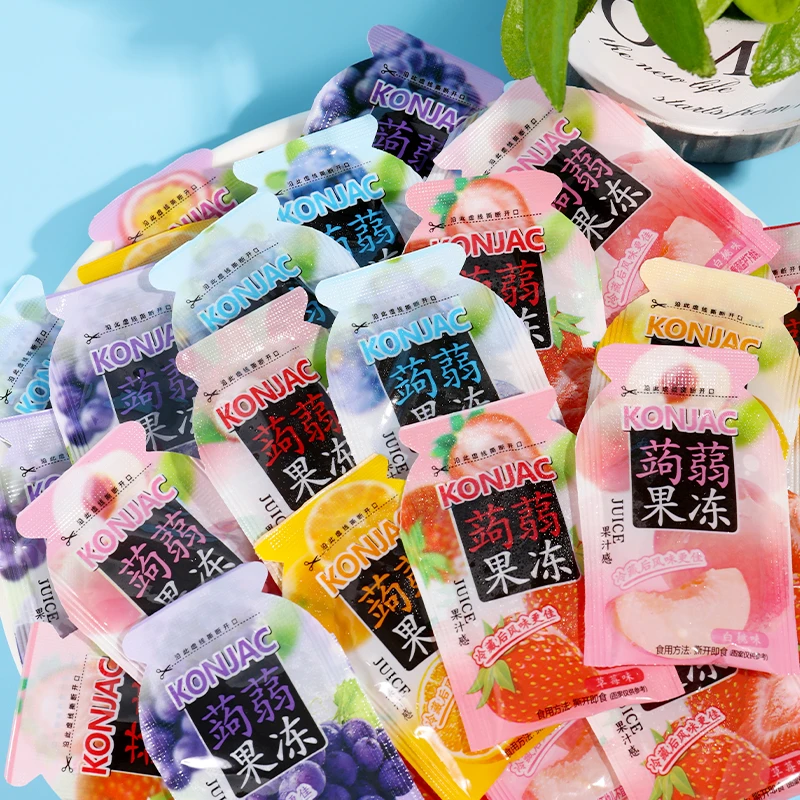 40个仅需3.99★巧遇心蒟蒻果冻低卡0脂肪低热量什锦味果汁果冻零食