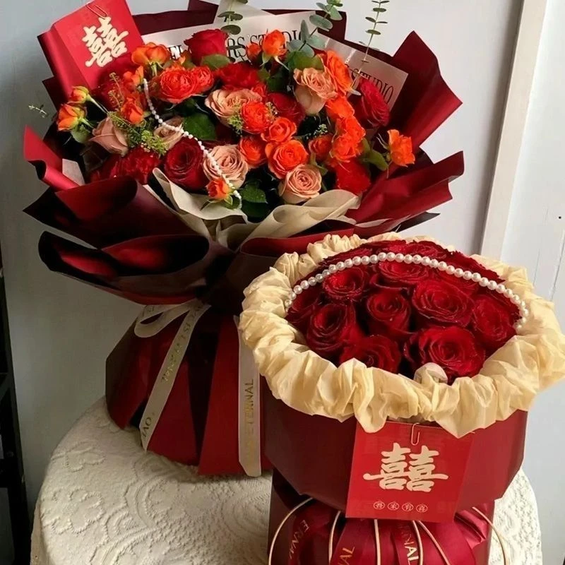 新婚订婚结婚小香风鲜花花束送新娘未婚妻丈母娘礼物全国同城配送