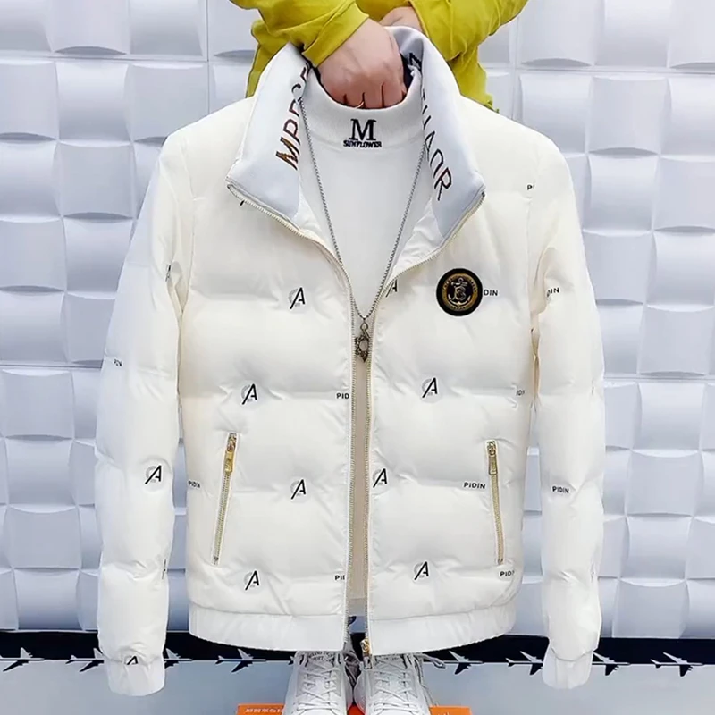 轻薄羽绒棉服外套男秋冬季潮流新款洋气免洗舒适潮款男士网红外套