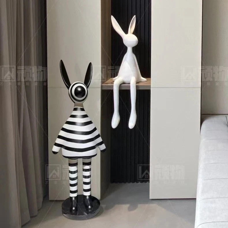 创意简约斑马家居摆件时尚客厅儿童房现代工艺品装饰桌面玄关高级