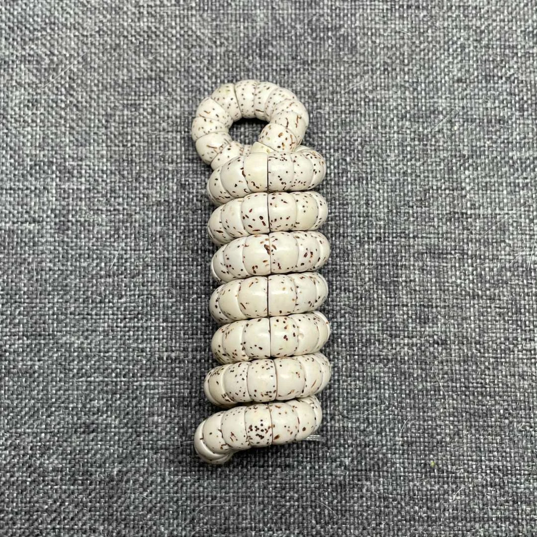 星月菩提原生态大肠手串108颗扭转乾坤石玉料顺白