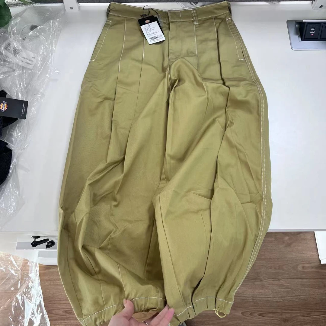 DK008776 斜纹脚口橡筋长裤