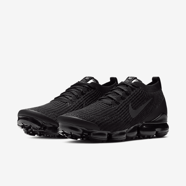 Nike VaporMax Flyknit 3.0 轻便跑步鞋 男款黑魂 AJ6900-004 39