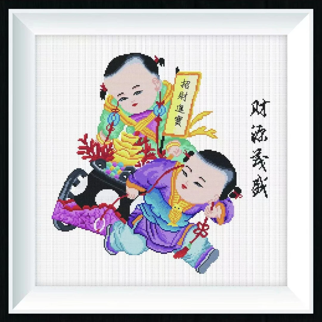 珍爱十字绣 财源茂盛非满绣36色