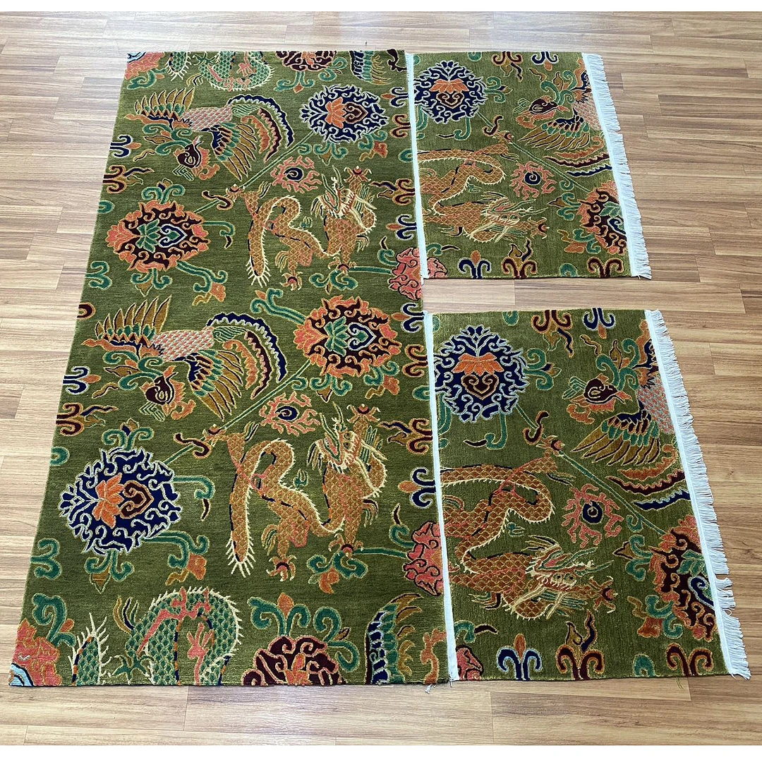 尼泊尔纯手工羊毛地毯直邮藏毯200织卧室客厅家用寺院客厅套装10