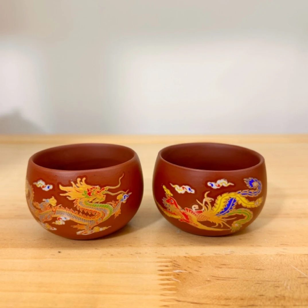 变色朱泥杯主人杯紫砂杯品茗杯