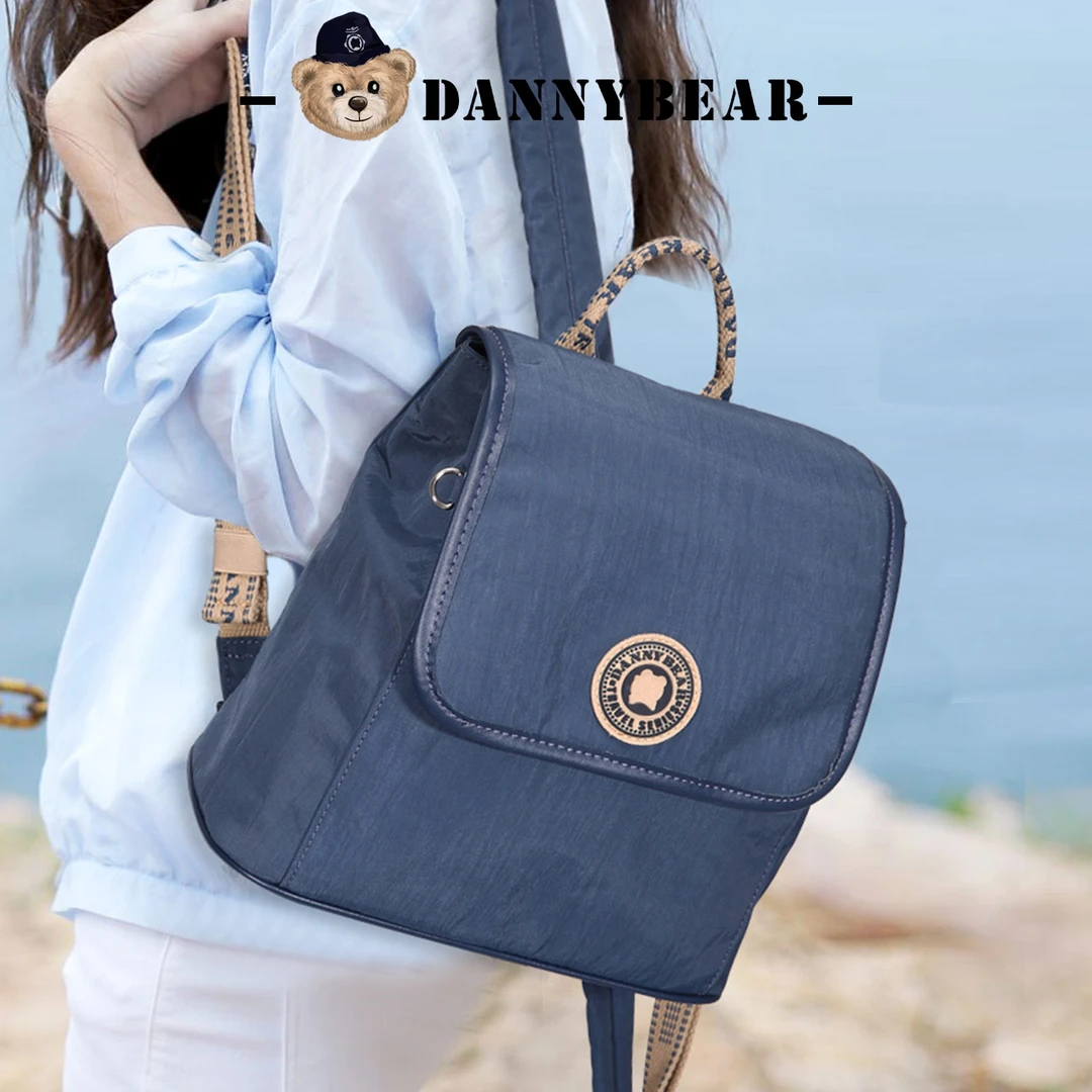 #O#百搭双肩包小背包学生书包休闲气质轻盈百搭简约纯色轻布包