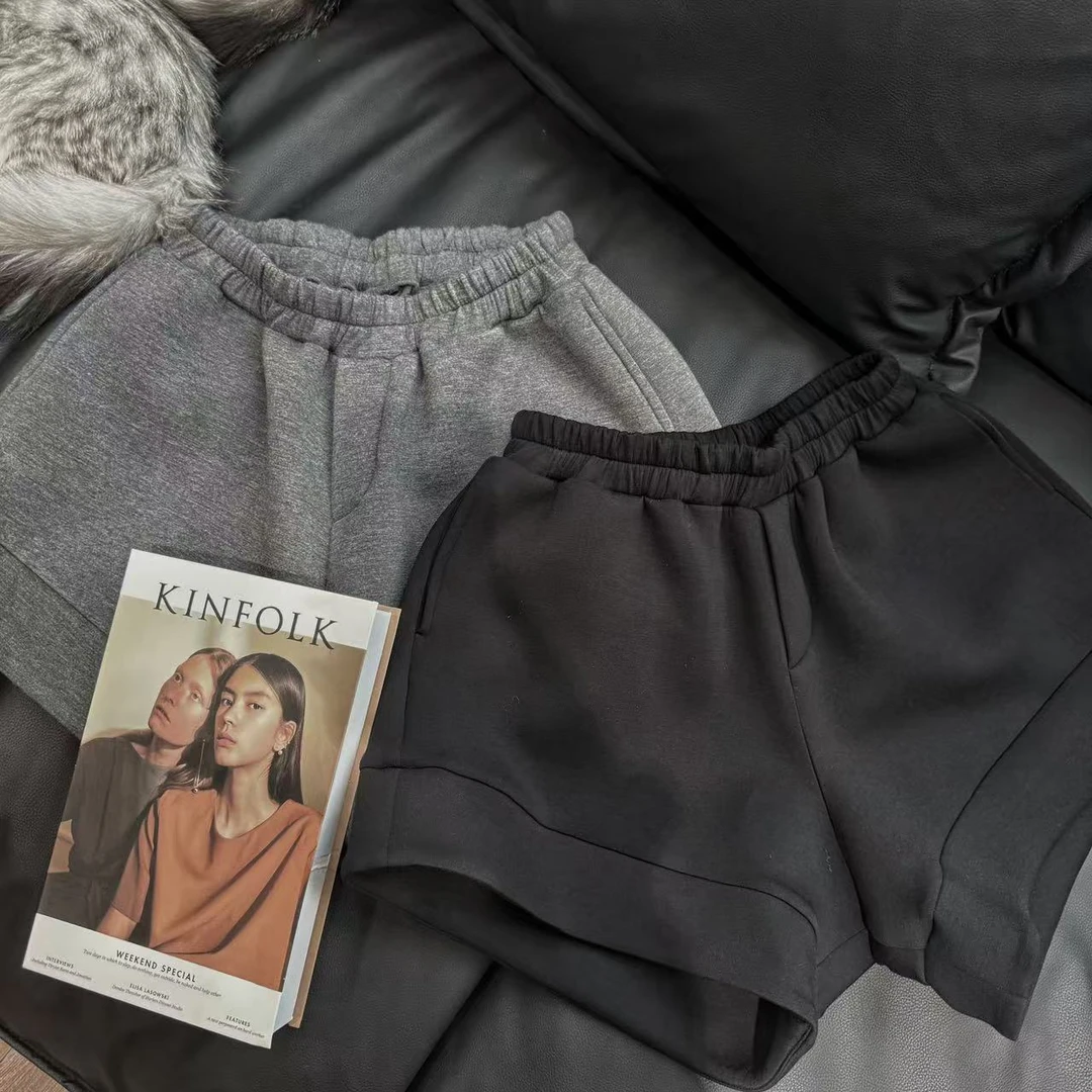 『LZZ』24冬时尚百搭简约高级感A版极简风短裤