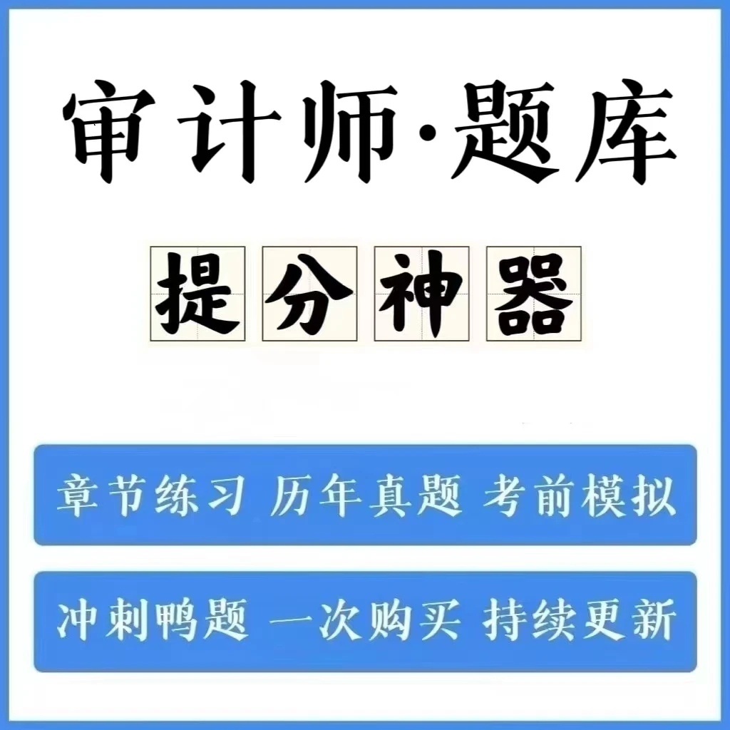 2025年初级审计师题库章节练习历年真题模拟卷冲刺卷VIP题库