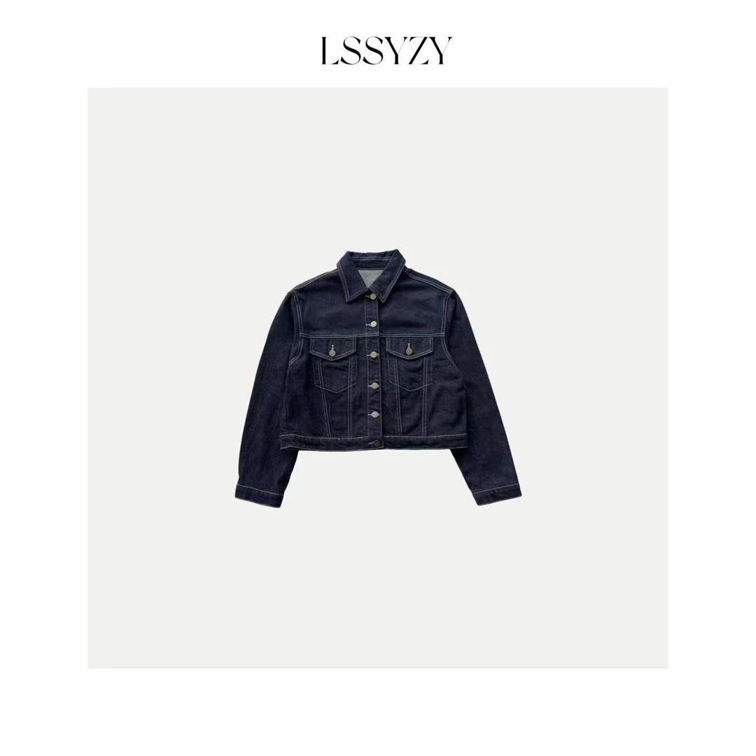 LSSYZY小众设计师款时尚短款牛仔外套825#