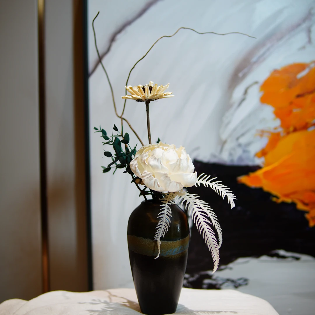 【山居】书房茶台禅意永生花