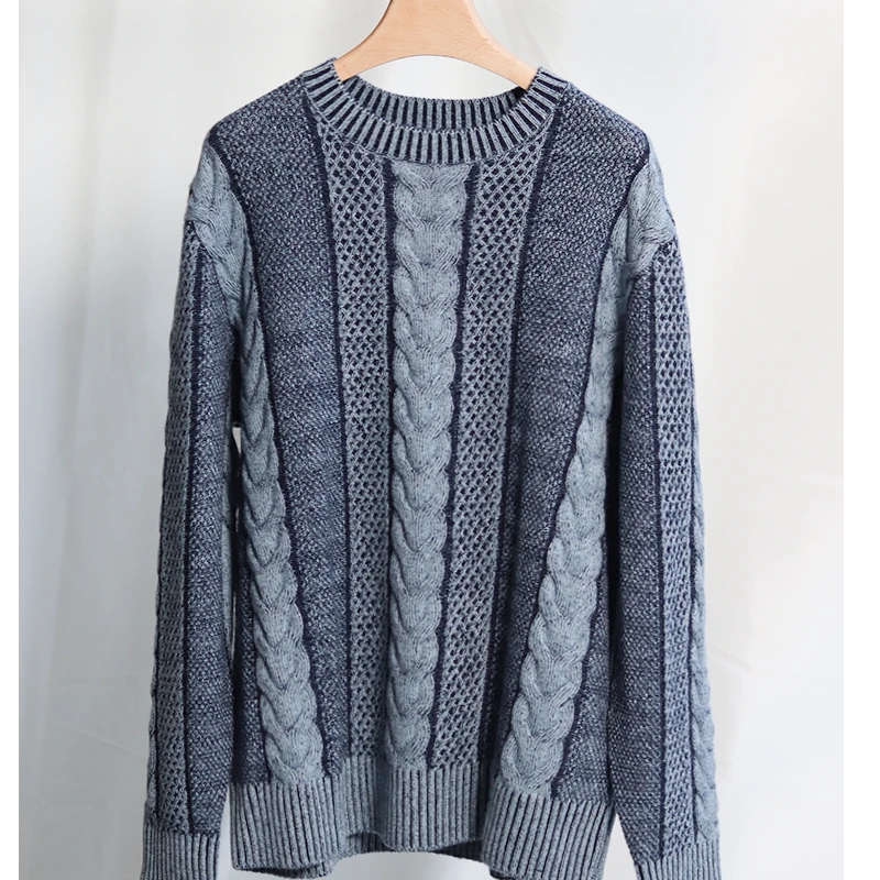 JOYK100%山羊绒衫男秋冬针织毛衣圆领套衫19700