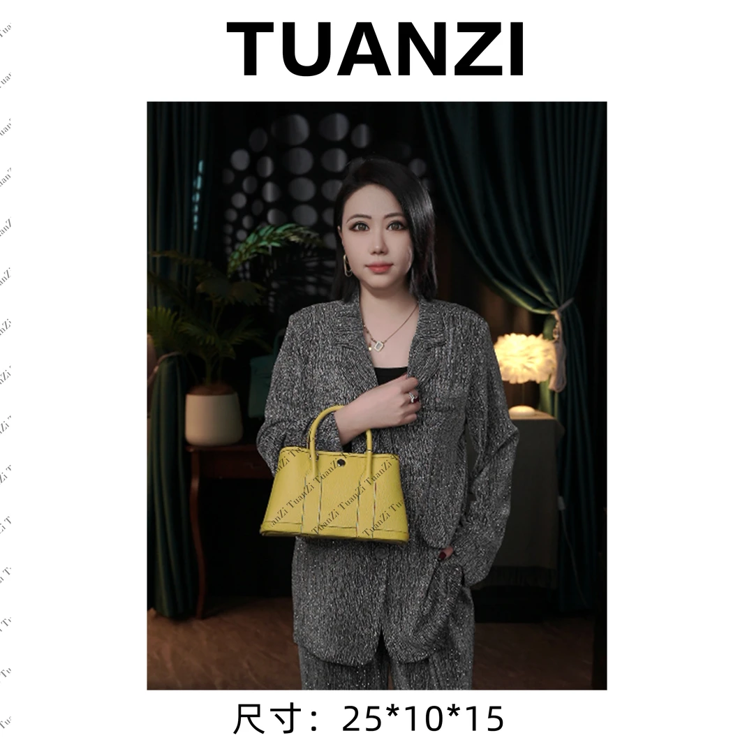 『高端玩家』大马迷你花园包头层Togo牛皮女包 XKY-3915-小鸡黄