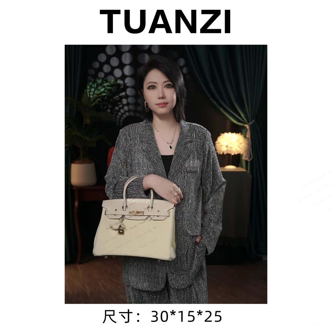 『限·定』大马中古铂30Touch头层Togo牛皮手提女包 XKY-3989-白色