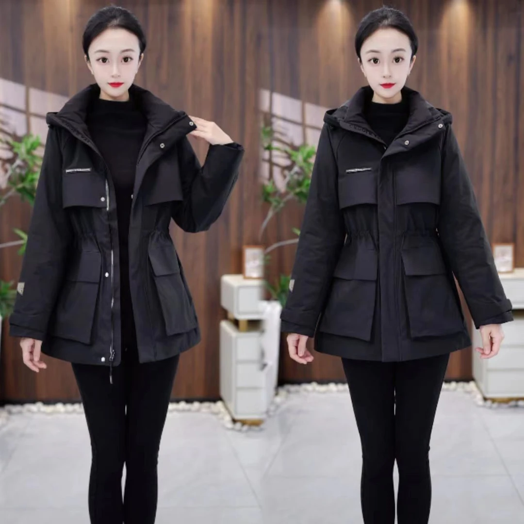 2024秋冬新款百搭时尚加厚保暖羽绒服外套显瘦韩版