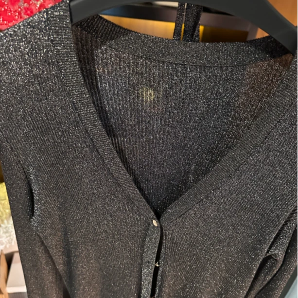 BABY ANNE意大Li闪闪纱新款奢华贵气黑银开衫/吊带/半裙PD241023