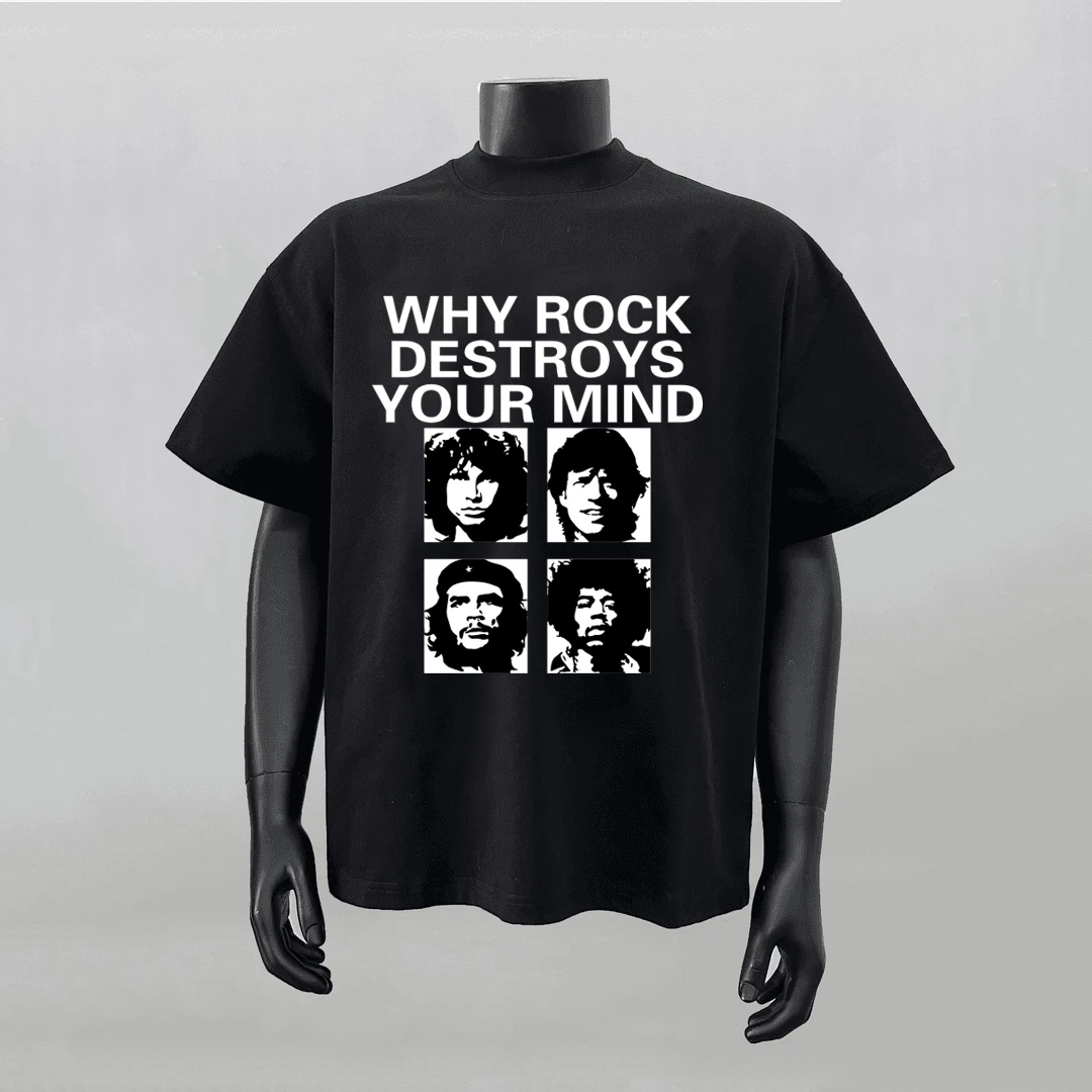 短袖t恤潮牌重磅美式潮牌短袖夏季复古人物印花短袖潮cleanfitT恤