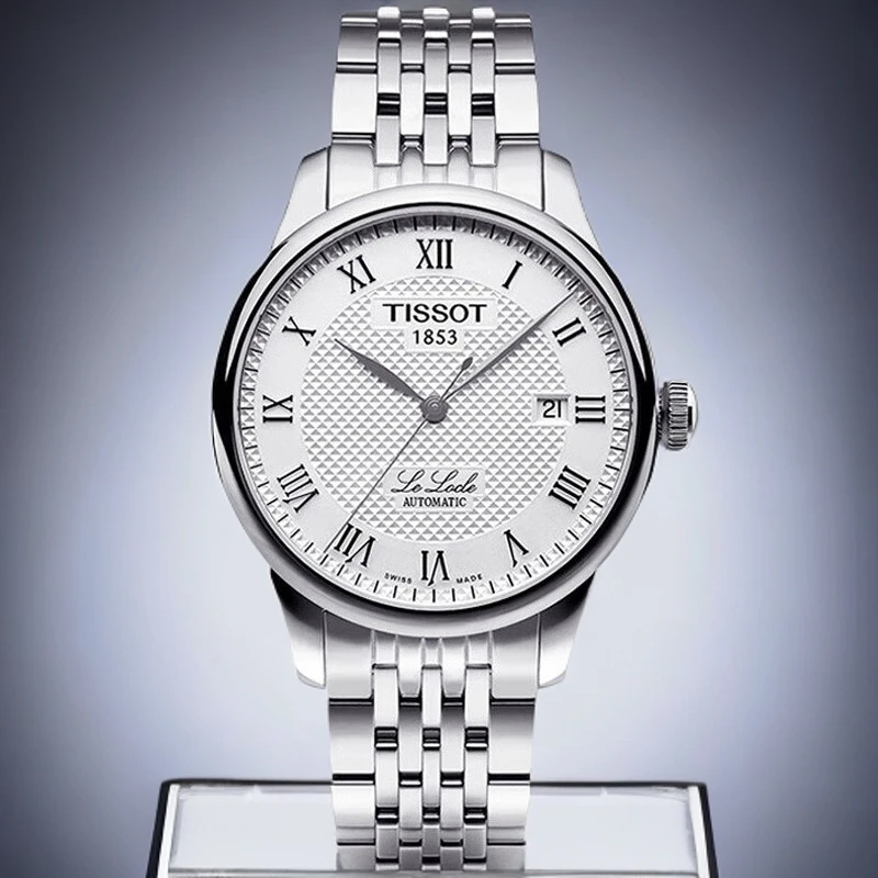 99新 Tissot/天梭 力洛克男士机械白盘/2824机芯/39.3mm机械表