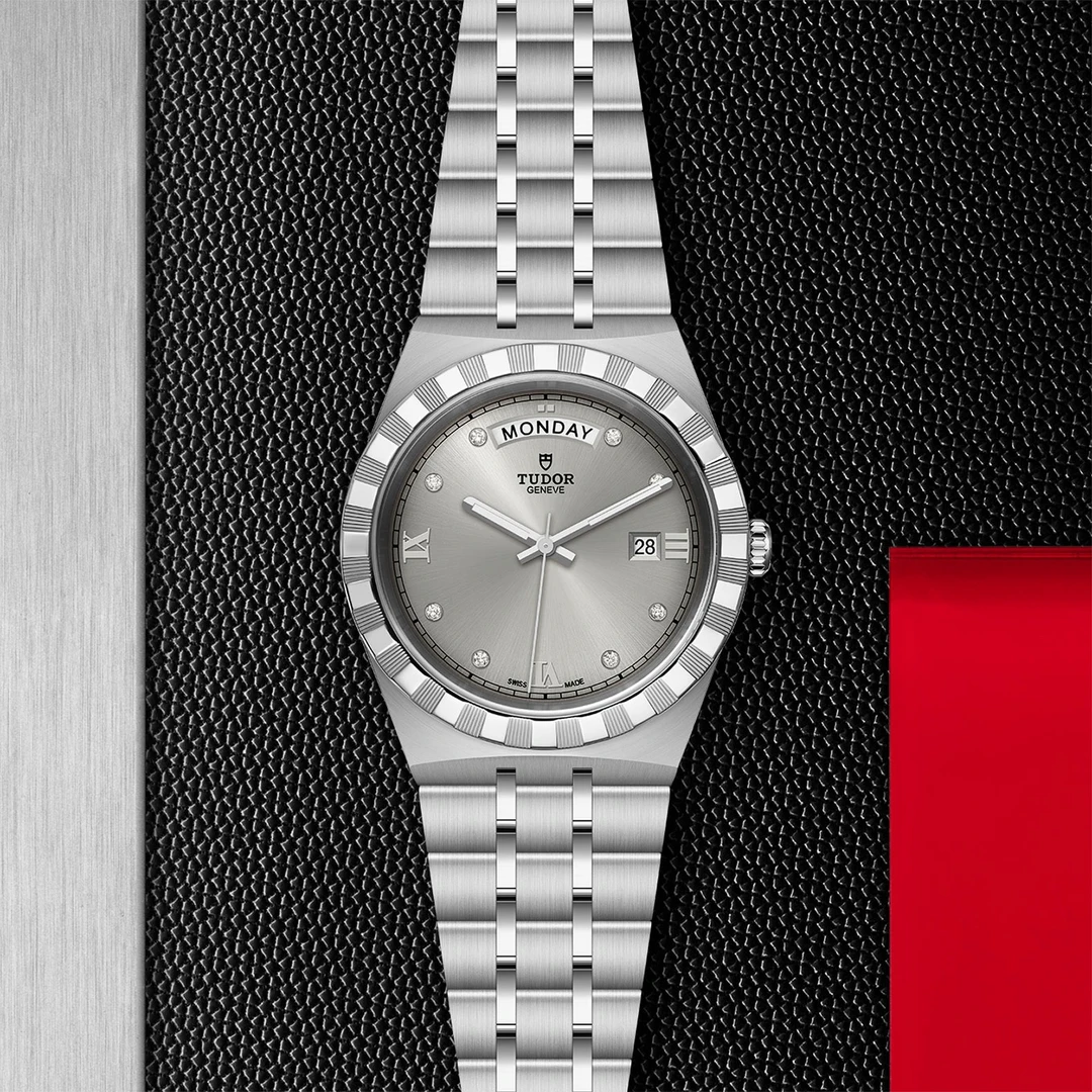 全新未使用 TUDOR/帝舵 皇家/银罗马带钻/28-41mm/全自动机械腕表