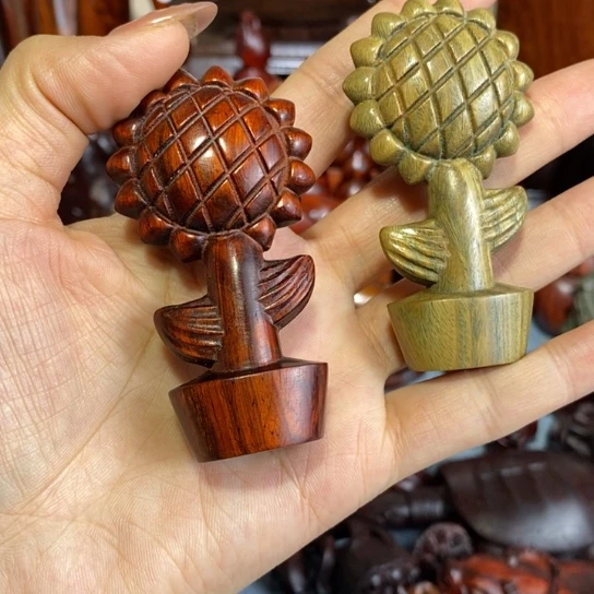 木向日葵手把件2个手把