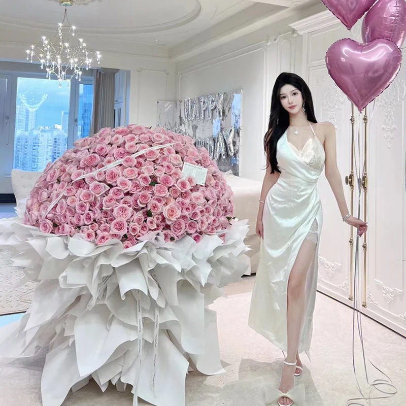 全国制定520/199/99朵红粉玫瑰花束鲜花速递同城订婚生日配送女友