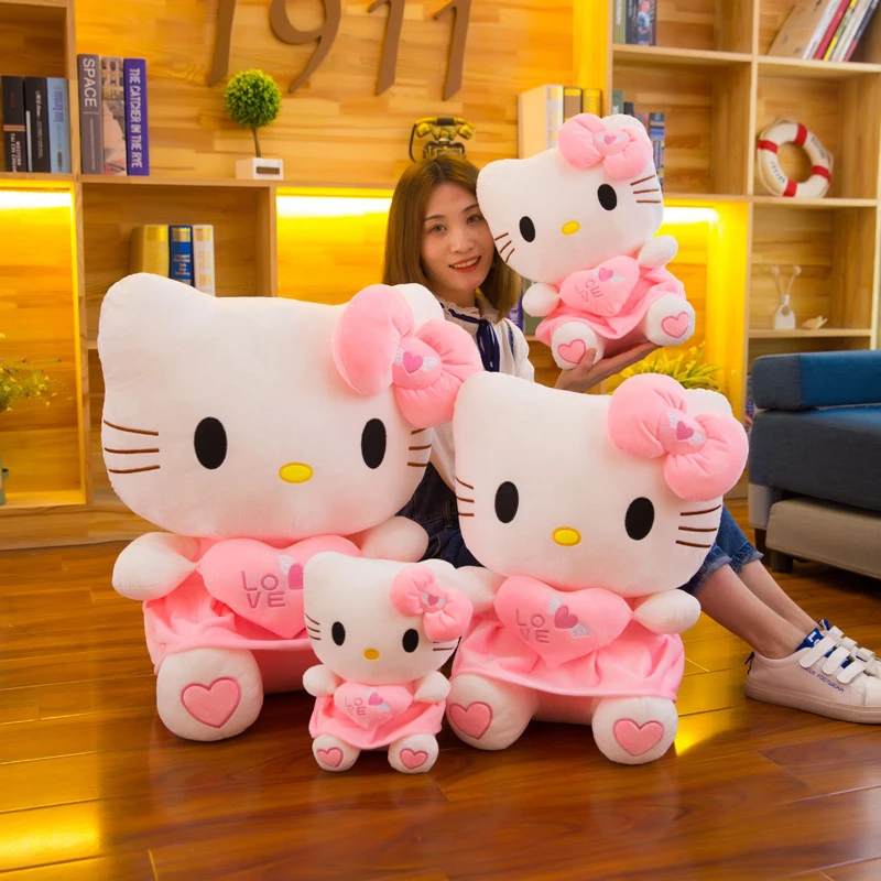 哈喽凯蒂公仔毛绒玩具kt猫玩偶布娃娃女孩抱睡觉生日礼物陪伴猫咪