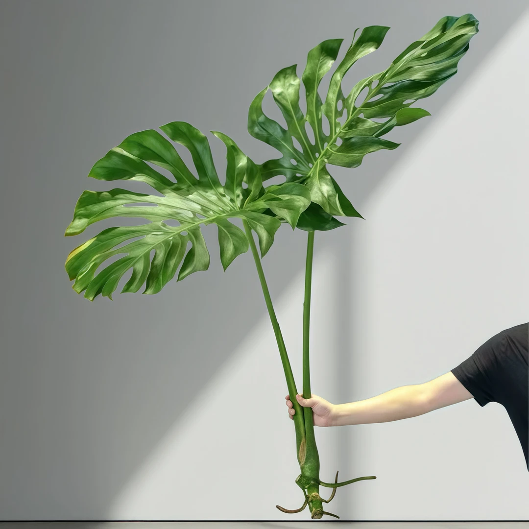 8年老桩80-1米大型龟背竹网红土水培北欧除甲醛绿植净化空气