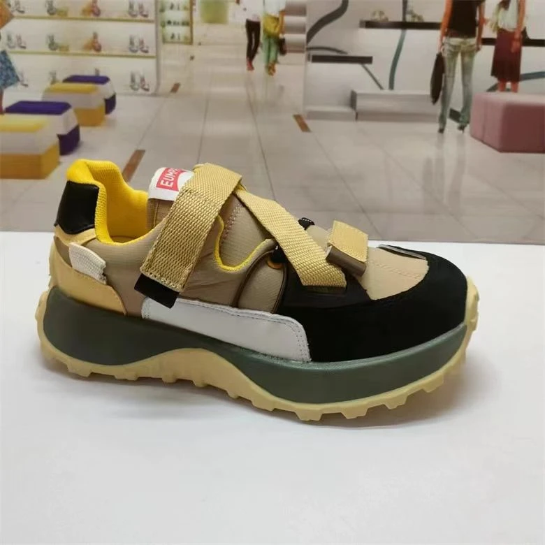 【老彭同学】复古魔术贴拼色休闲鞋3052