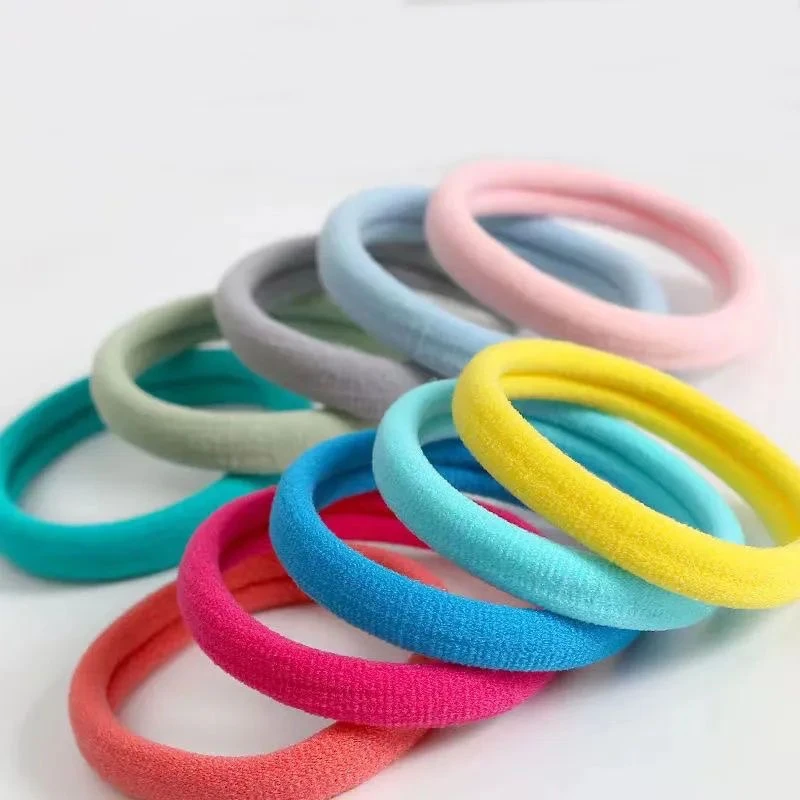 网红彩色头绳发圈 女扎头高弹力耐用十元十根橡皮筋