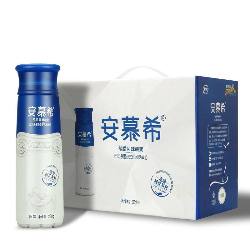 【1月产】伊利安慕希高端原味230g*10瓶常温酸奶饮品营养丝滑浓稠
