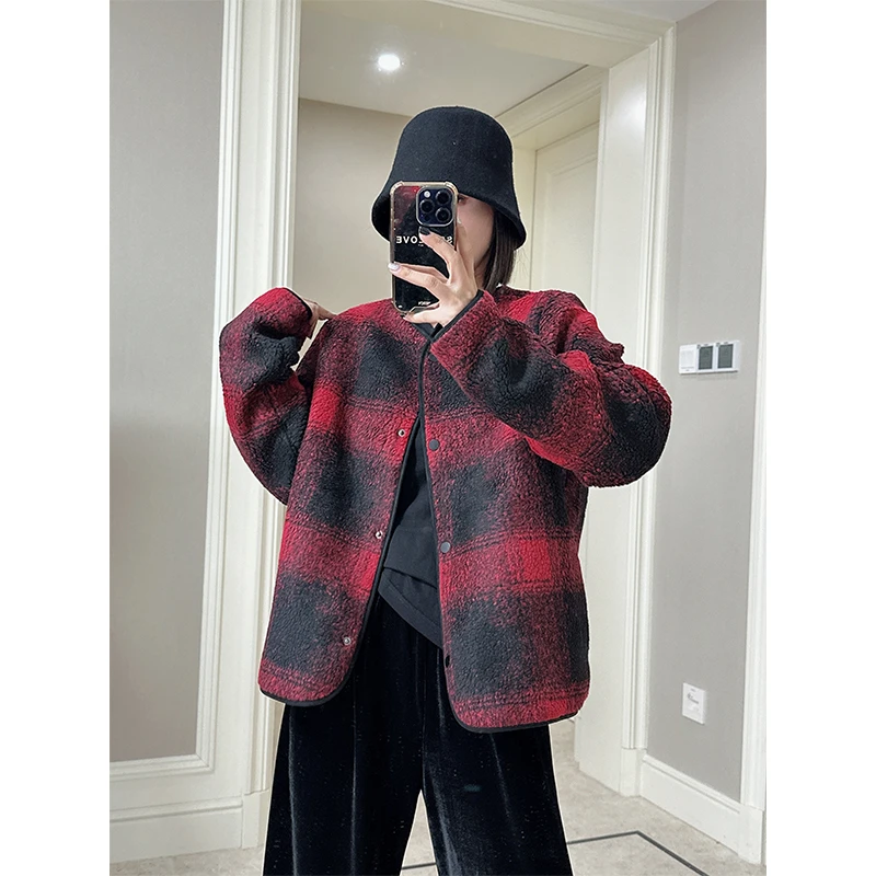 多金2023欧货秋季新款短款外套女宽松时尚洋气高级感上衣3