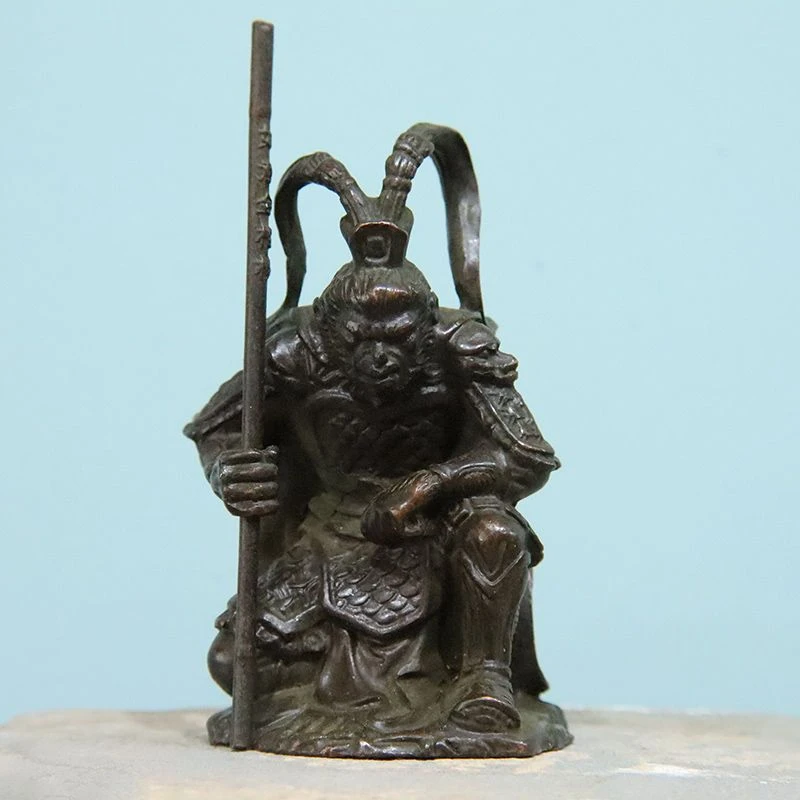 铜器工艺品齐天大圣摆件斗战佛孙悟空铜猴子家居雕刻创意手工礼品