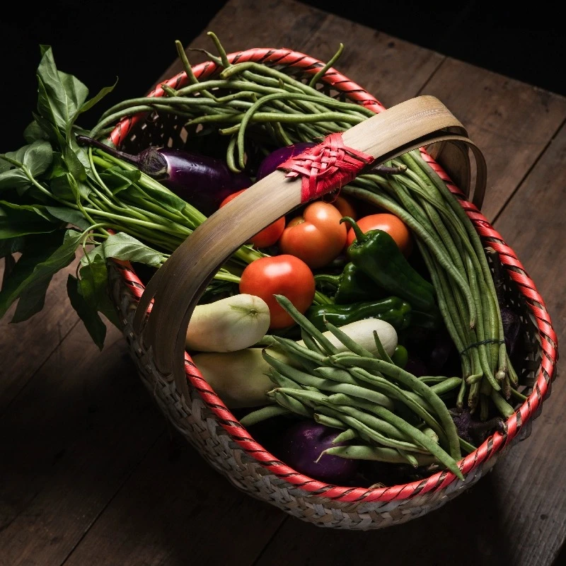 黄山黟县村民生态种植蔬菜包